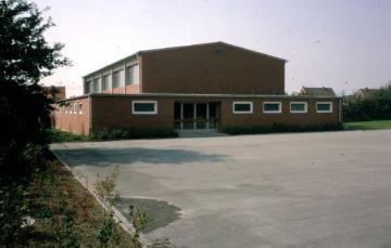 Münster-Nienberge: Schulturnhalle um 1960
