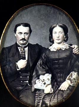 Wilhelm und Sophie Weymar aus Mühlhausen, Daguerreotypie