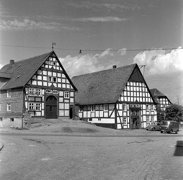 Ackerbürgerhäuser an der Dorfstraße in Assinghausen