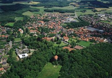 Velen, Ortsbild mit Schloss Velen