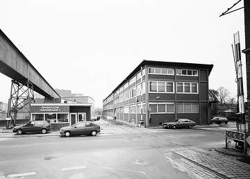 Hafenviertel: Werksgebäude und öffentliche Hafenwaage am Albersloher Weg