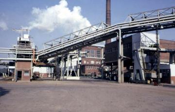 Zuckerrübenfabrik Lage: Werksgebäude und Werksgelände
