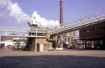 Zuckerrübenfabrik Lage: Werksgebäude und Werksgelände