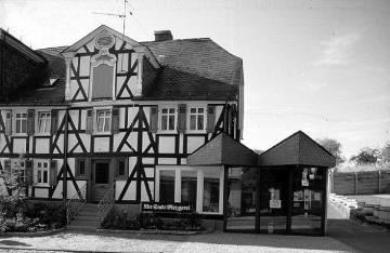 Ackerbürgerhaus mit angebautem Metzgerei-Pavillon im historischen Stadtviertel "Alter Flecken"