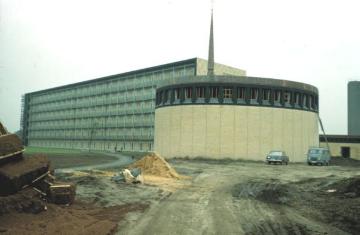 Marien-Hospital in Alt-Marl, 1961 - neu erbaute Krankenhauskapelle (Hervester Straße 57).