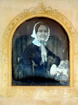 Frau Hauptmann Rüger, geb. Leonhardt, Daguerreotypie, Dresden
