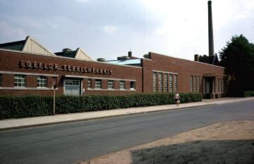 Werksgebäude der Egeflor Teppichfabrik