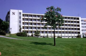 Kurklinik der BFA - Bundesanstalt für Angestellte, Bad Driburg. Undatiert, um 1970?