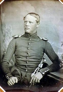 Junger Offizier in Uniform, Daguerreotypie