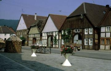Ackerbürgerhäuser an der Dorstraße in Blankenau
