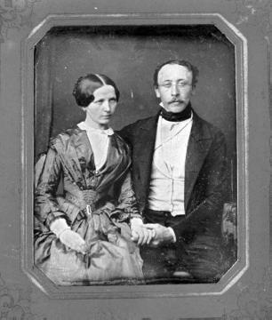 Adolf und Maria Hentze, geb. Morsbach, Daguerreotypie