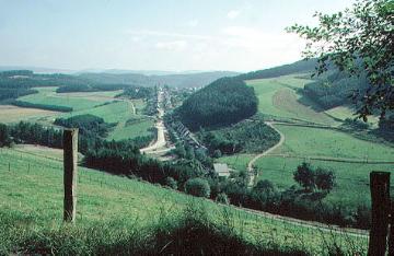 Blick vom Stüppel Kopf auf den Andreasberg und gleichnamigen Ort