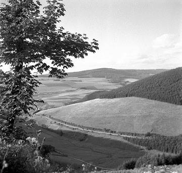 Blick vom Hömberg (695 m) bei Westfeld ins obere Lennetal