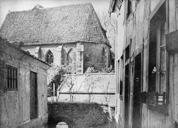 Münster, Bergstraße 37: Ehemalige Johanniterkommende - Choransicht der Johanneskapelle. Undatiert, um 1930?
