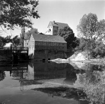Münster-Handorf: Havichhorster Mühle mit Werse 1959, urkundlich erstmals erwähnt 1318, zugehörig zu Haus Havichhorst, Sudmühle