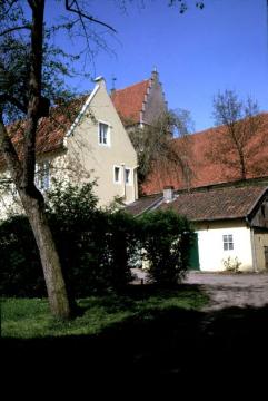 Ehemalige Johanniterkommende in Steinfurt-Burgsteinfurt (1199-1806), später Wohnnutzung. Ansicht um 1970.
