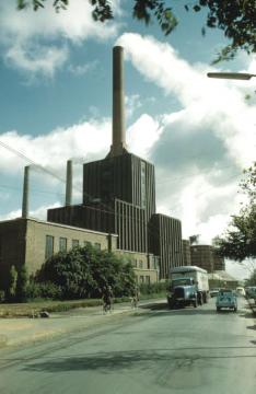 AV-Kohlekraftwerk im Ortsteil Hüls: Energielieferant für die Chemischen Werke Hüls GmbH (Hüls AG)