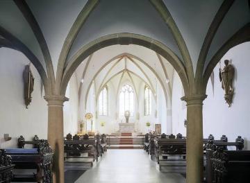 Kloster Vinnenberg in Warendorf-Milte, Blick in die Kloster- und Wallfahrtskirche Mariä Geburt