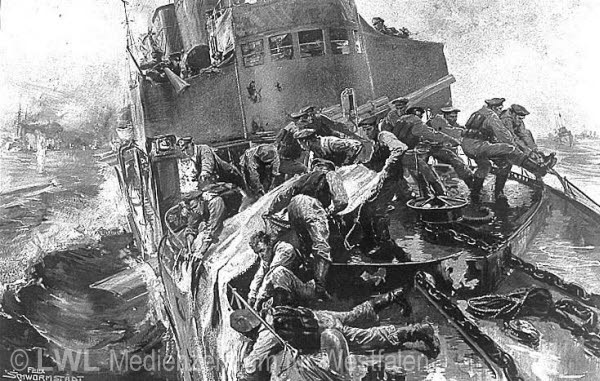 01_4778 MZA 540 Erster Weltkrieg: Skagerrakschlacht am 31.5.1916 (Unterrichtsmaterial ca. 1930)
