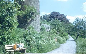 Mauerturm in der mittelalterlichen Stadtmauer