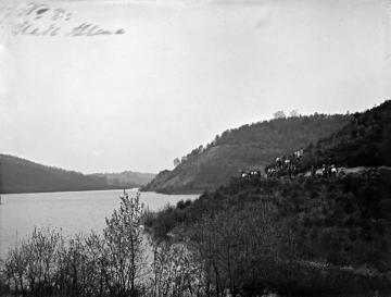 Die Lenne bei Altena Nähe Burg Altena, undatiert, um 1905?