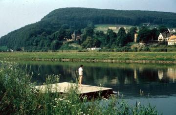 Weserbogen mit Blick auf das Weserbergland