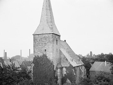 Ev. Pfarrkirche St. Pantaleon, frühgotische Hallenkirche, ca. 1913.