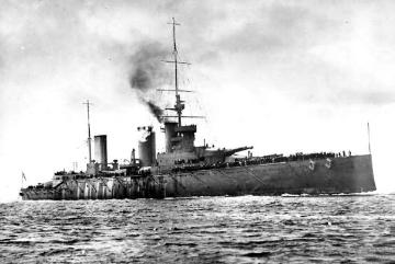 Kriegsschauplatz Skagerrak 1916: Englischer Schlachtkreuzer "Queen Mary" (In der Schlacht gesunken)