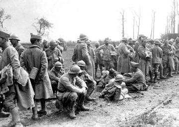 Kriegsschauplatz Vogesen/Elsass 1915: Französische Kriegsgefangene