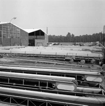 Gewerbebetriebe in Telgte um 1970: Firma Westeria, Westbevern - Fabrikation von Förderanlagen