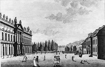 Zeughaus und Palais anno 1807 (unbekanntes Gemälde)