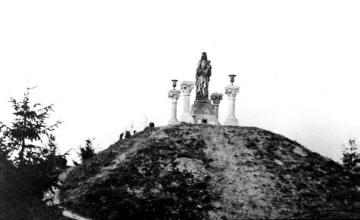 Kriegsschauplatz Reims und die Champagne (Frankreich) 1914: Beobachtungsposten am Marienkreuz bei Marie à Py