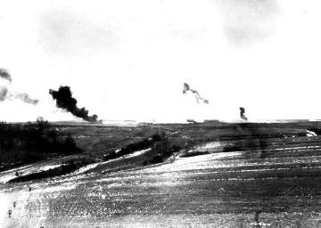 Kriegsschauplatz Reims und die Champagne (Frankreich) 1914: Granatenangriff bei Ripont