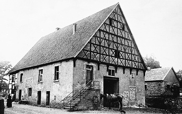 Früheres Pfarrhaus in Wengern (erbaut 1598), später Scheune