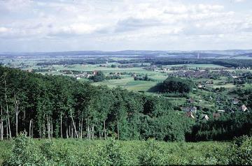 Blick vom Jakobsberg bei Porta Westfalica nach Süden ins Ravensberger Land