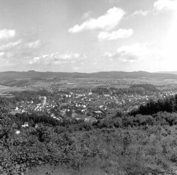 Blick über Attendorn aus Richtung Dünneckenberg