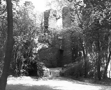 Ruine der um 1100 errichteten Burg Hohensyburg, um 1930?