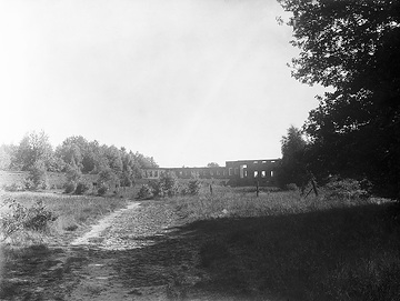 Ruine des einstigen Badehauses, um 1930