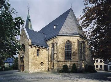 Ev. Stadtkirche, Mitte des 11. Jh. erstmals benannt, frühe Tochterkirche des Osnabrücker Domes