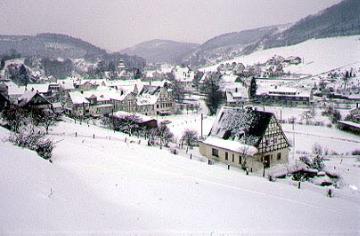 Das winterliche Oberkirchen im Hochsauerland 