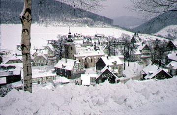 Das winterliche Oberkirchen im Hochsauerland