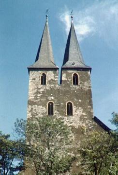 Die Türme der evangelischen Marienkirche