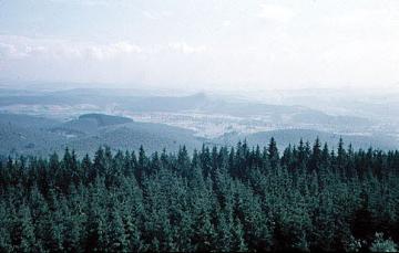 Blick vom Kindelsberg (618 m) nach Osten in Richtung Hilchenbach