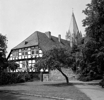 Partie des sogenannten Königshofes am Marktplatz, Fachwerkgebäude des 16. Jahrhunderts