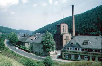 Das Degussa-Holzverkohlungswerk in Brilon-Wald (angesiedelt 1880)