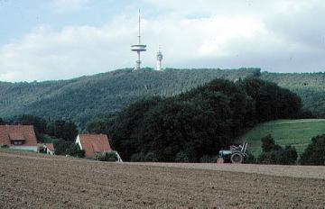 Fernmeldeturm Jakobsberg bei Porta Westfalica-Hausberge, errichtet 1974-1978.