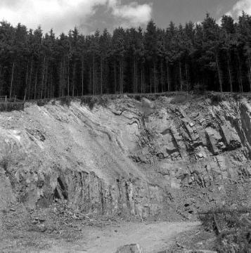 Steinbruch mit Kieselschiefer bei Eversberg