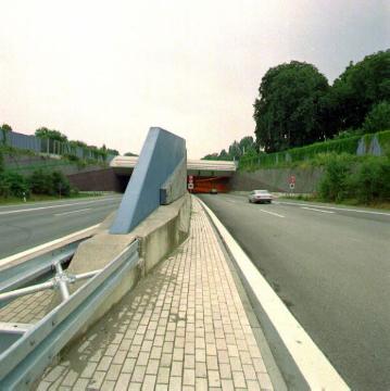 Die 1998 fertiggestellte Unterführung des Ruhrschnellwegs (Bundesstraße B1) bei Dortmund-Aplerbeck