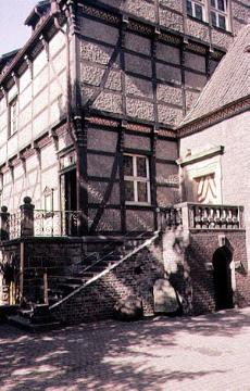 Haus Wittringen, Vorburg von der Hofseite, seit 1928 Sitz des Gladbecker Heimatmuseums