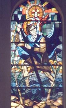 Glasmalerei: Fenster der Kirche in Hövelriege